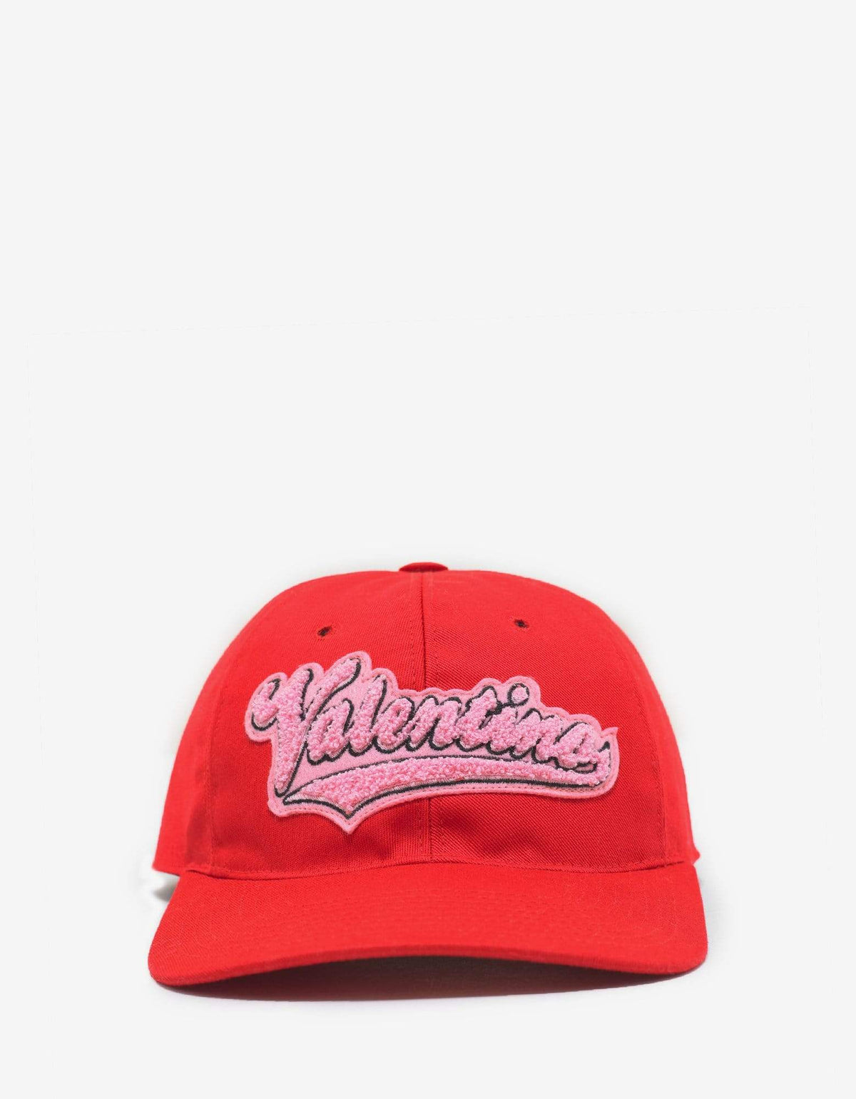 Valentino Red Varsity Logo Cap