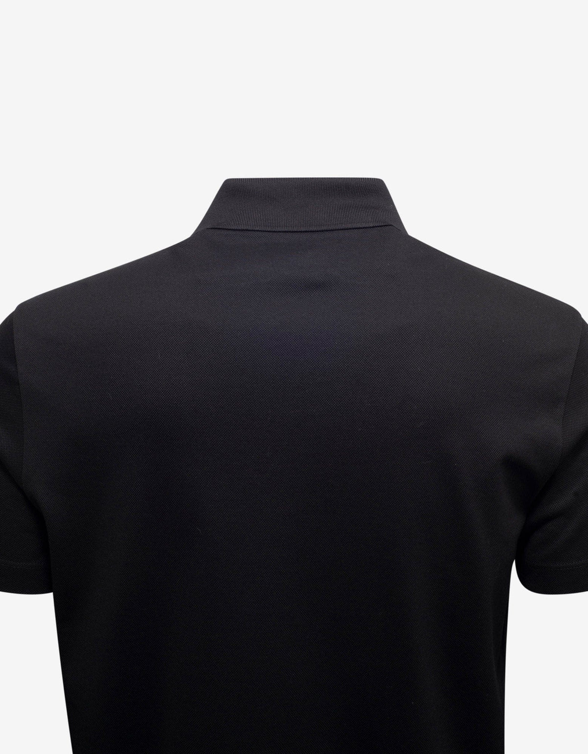 Versace Black Safety Pin Embroidery Polo T-Shirt