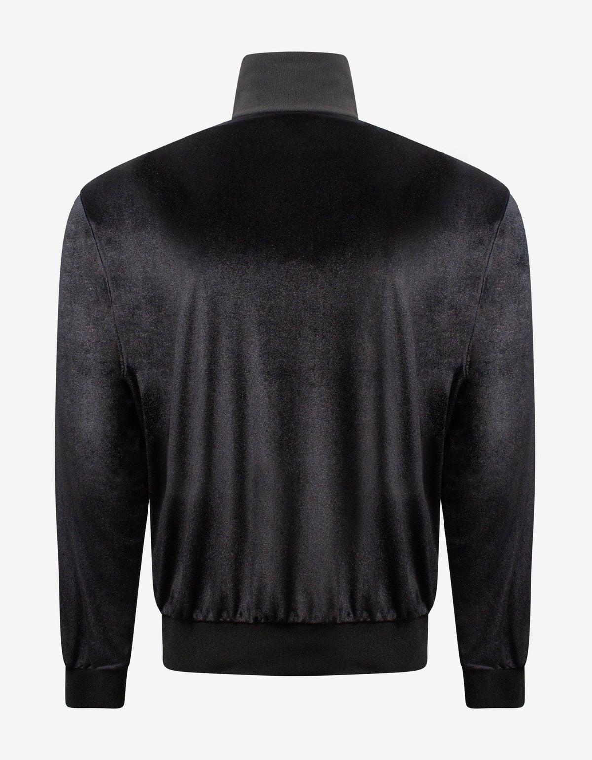 Versace Black Velvet Logo Track Jacket