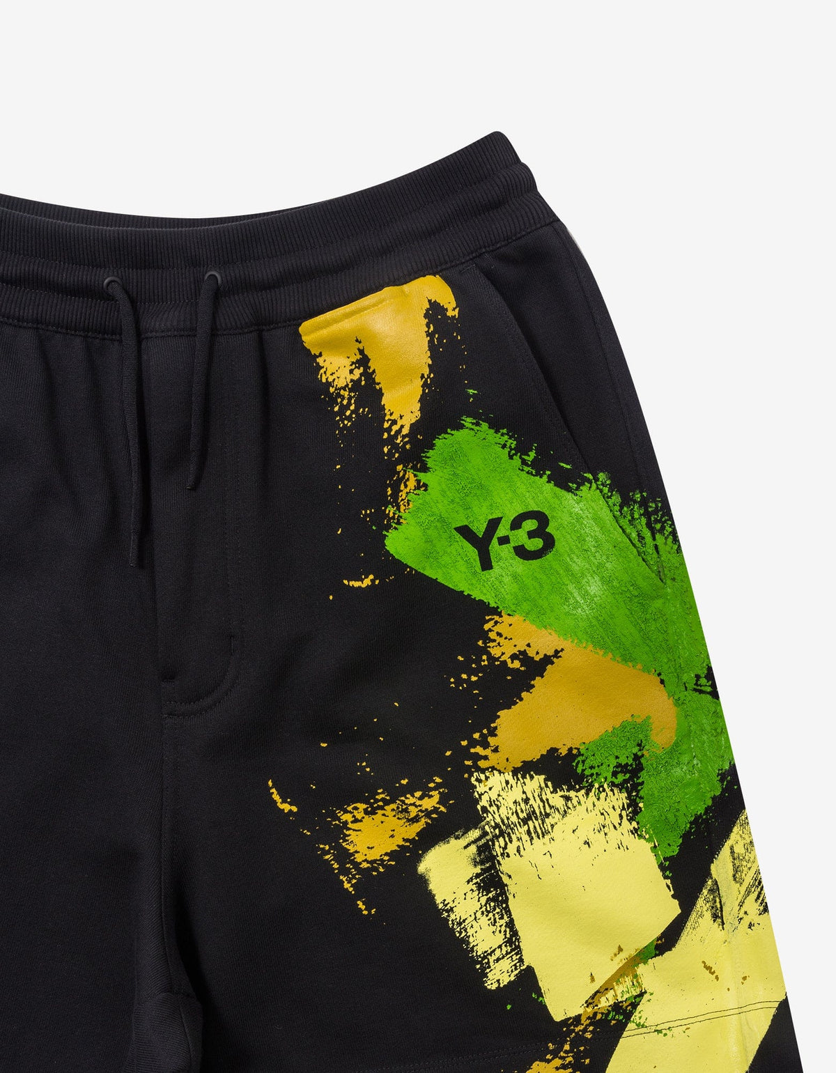 Y-3 Black Graphic Sweat Shorts
