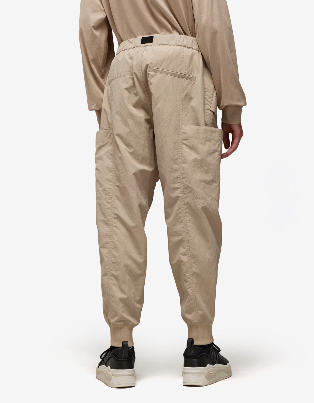 Y-3 Brown Crinkle Nylon Cuffed Pants