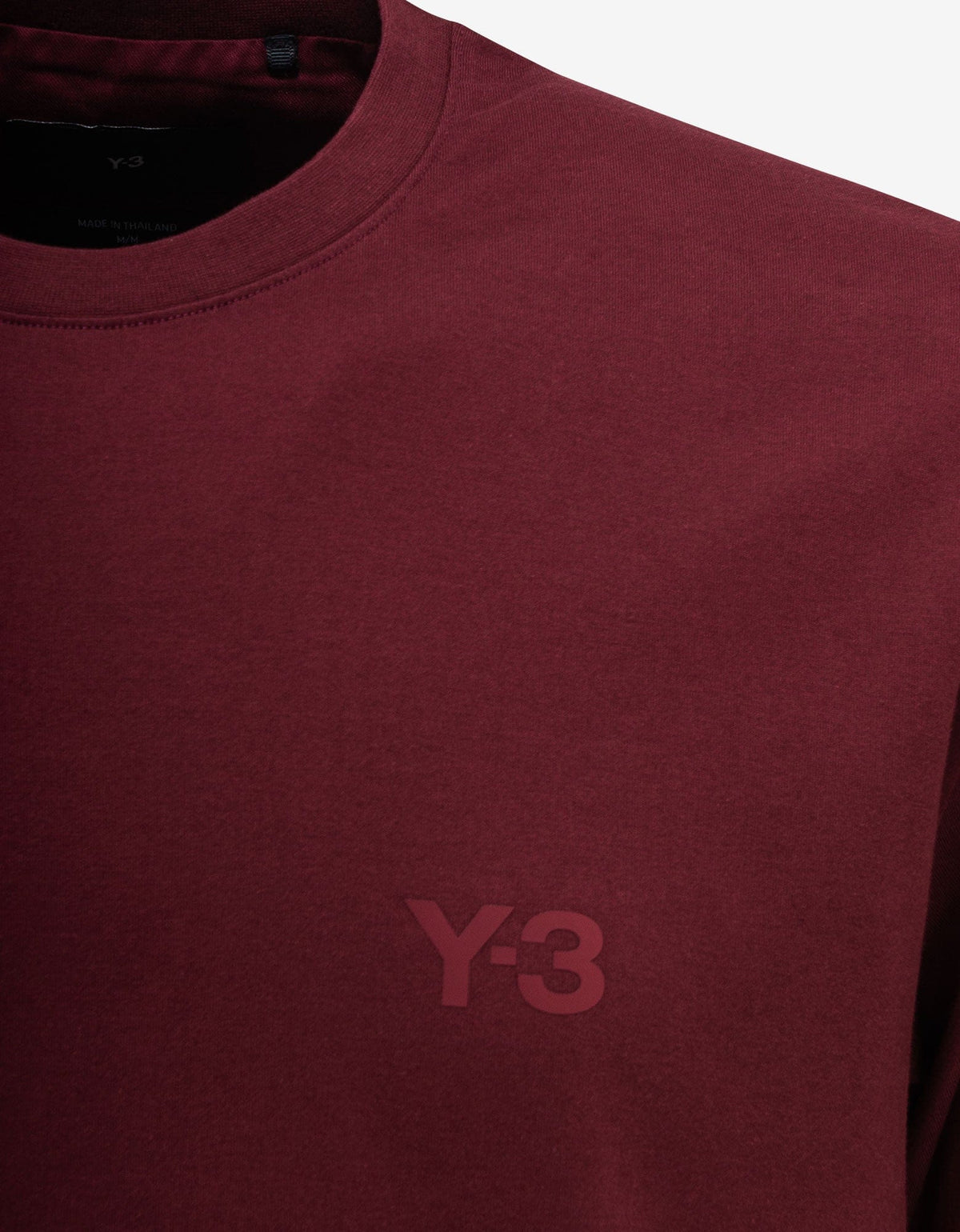 Y-3 Dark Red Logo T-Shirt