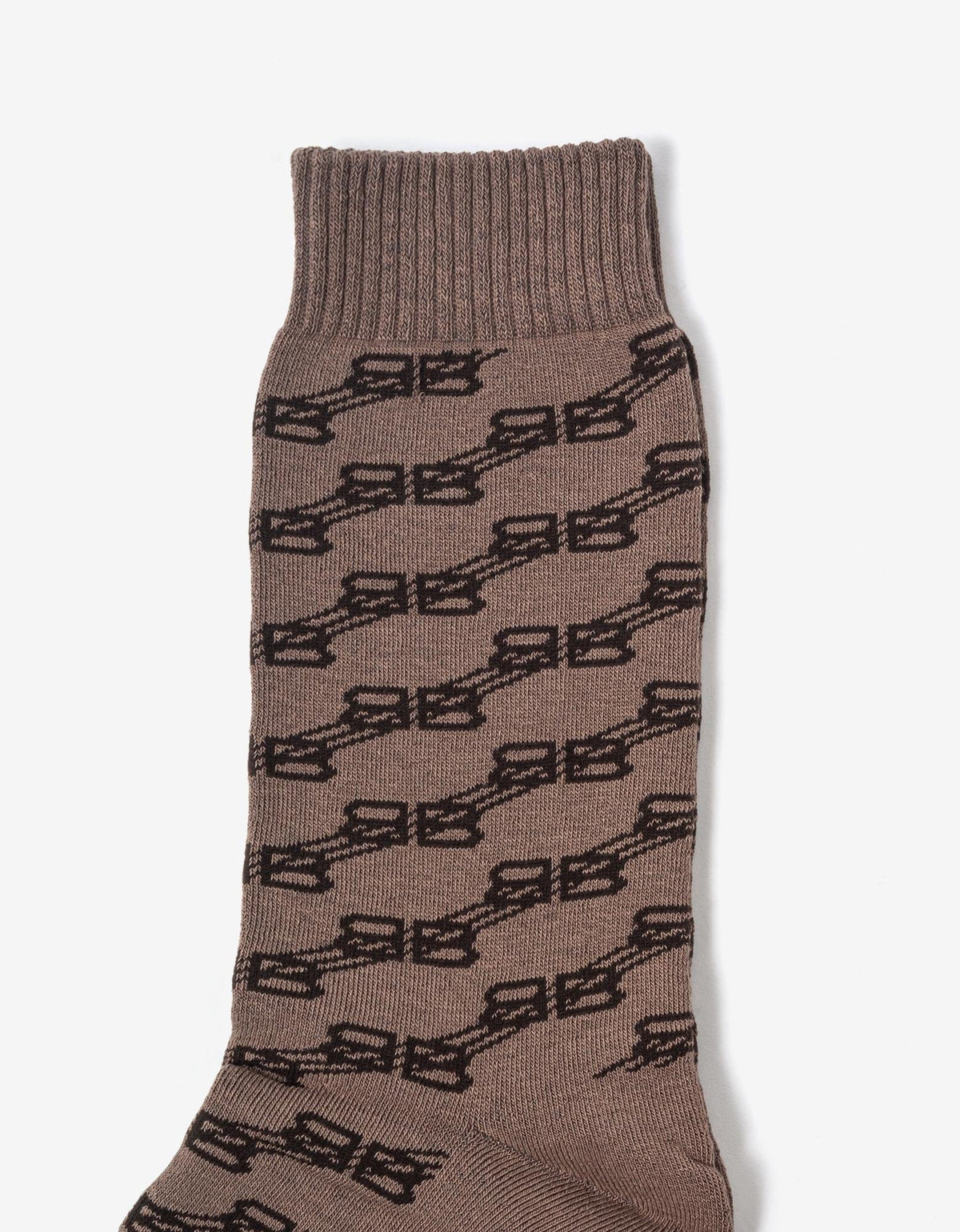 Balenciaga Beige BB Monogram Socks