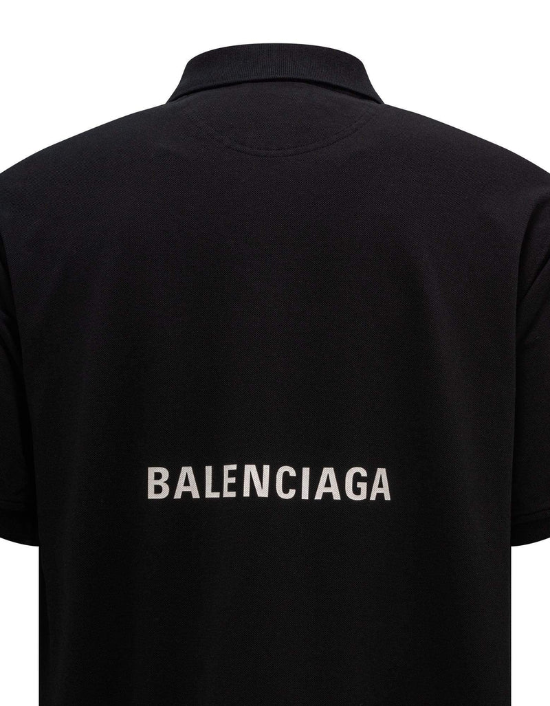 Balenciaga Black NASA Polo T-Shirt