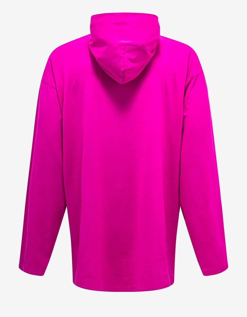 Balenciaga Pink This Is Not Long Sleeve Hooded T-Shirt