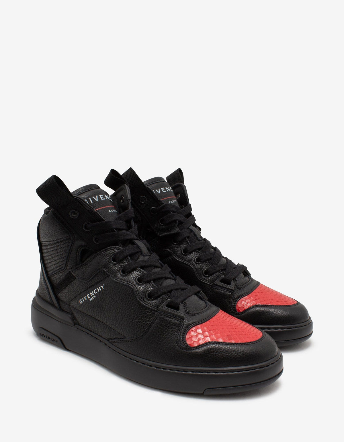 Givenchy Black Leather Wing High Trainers