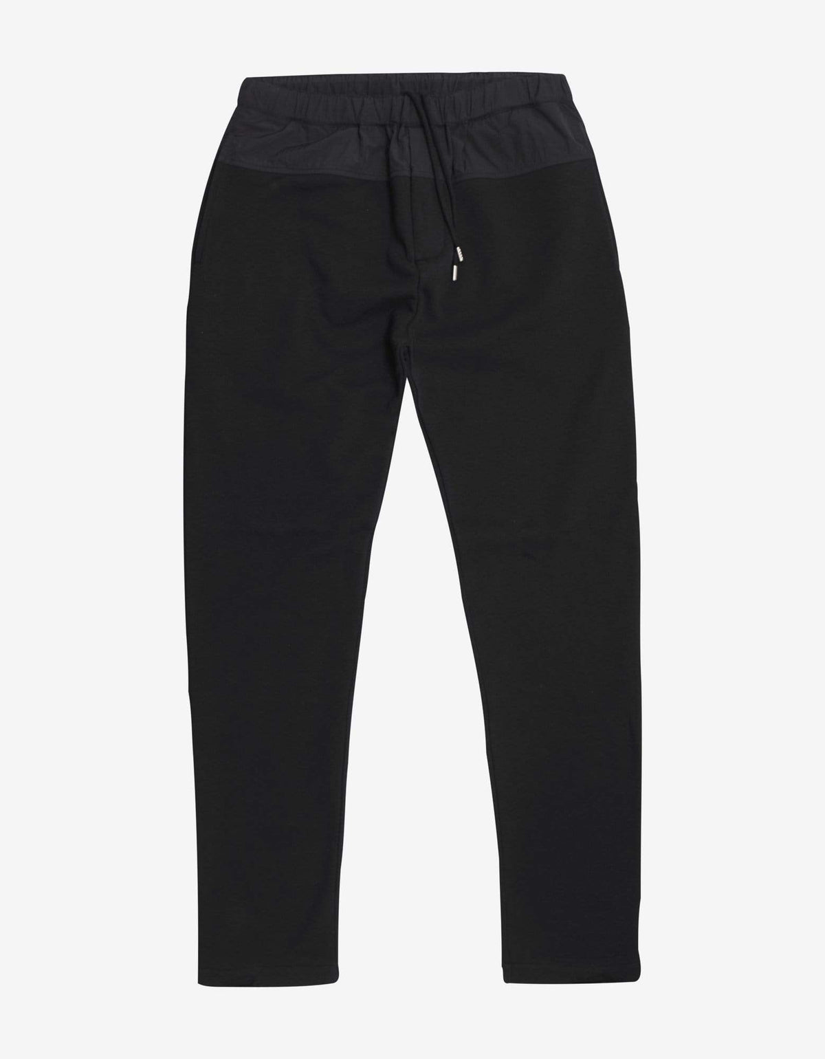 Kenzo Black Nylon Panel Logo Sweat Pants