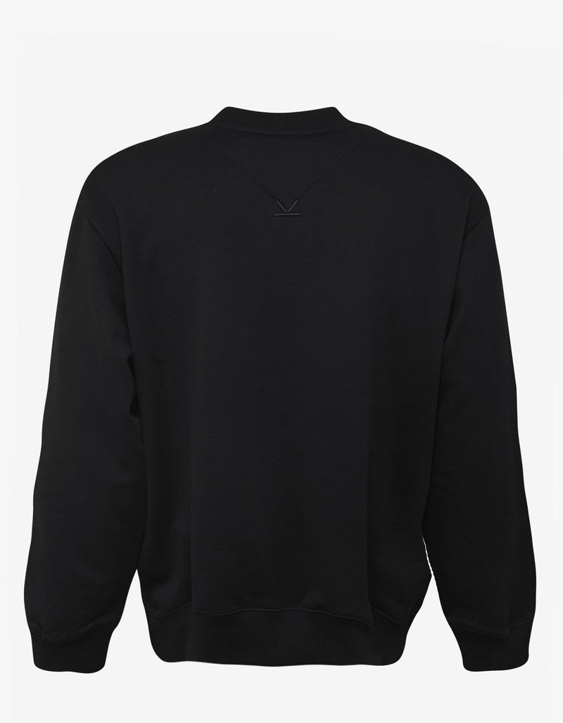 Kenzo Black Orange Circle Print Sweatshirt