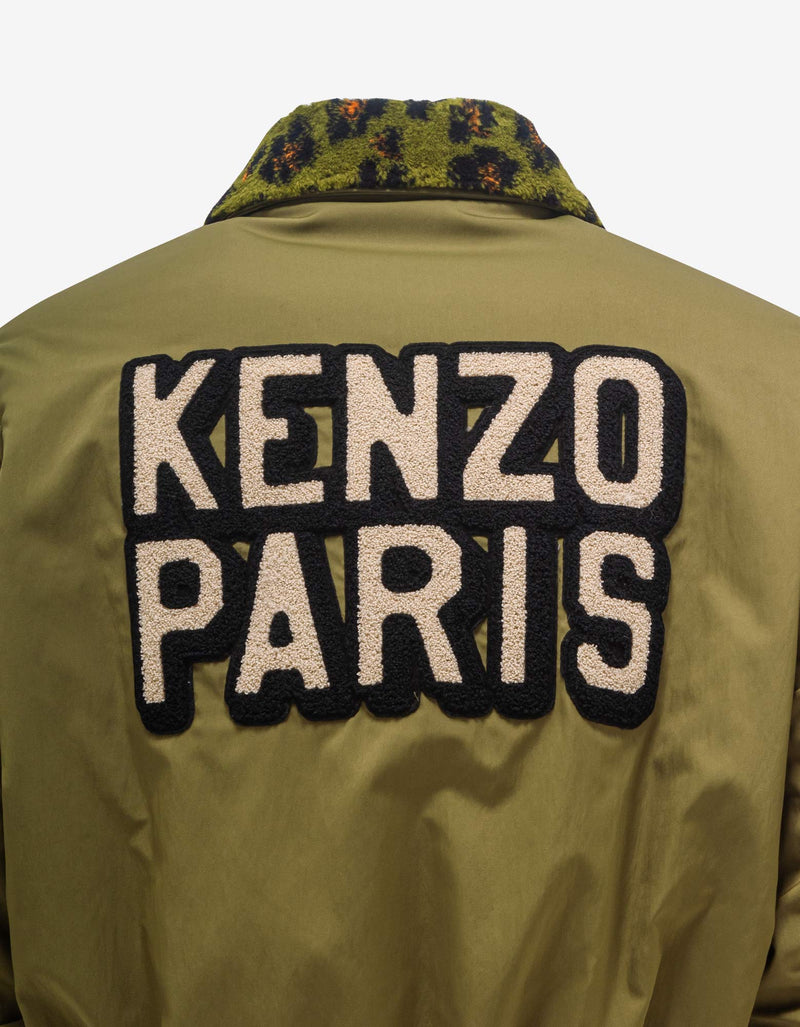 Kenzo Khaki Boxy Bomber Jacket