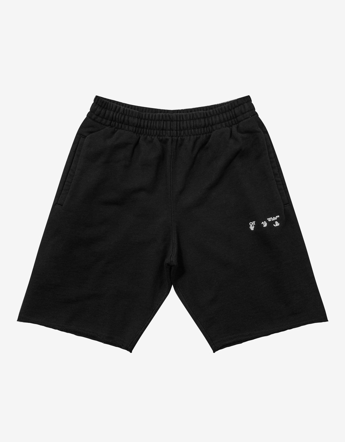 Off-White Black OW Logo Sweat Shorts