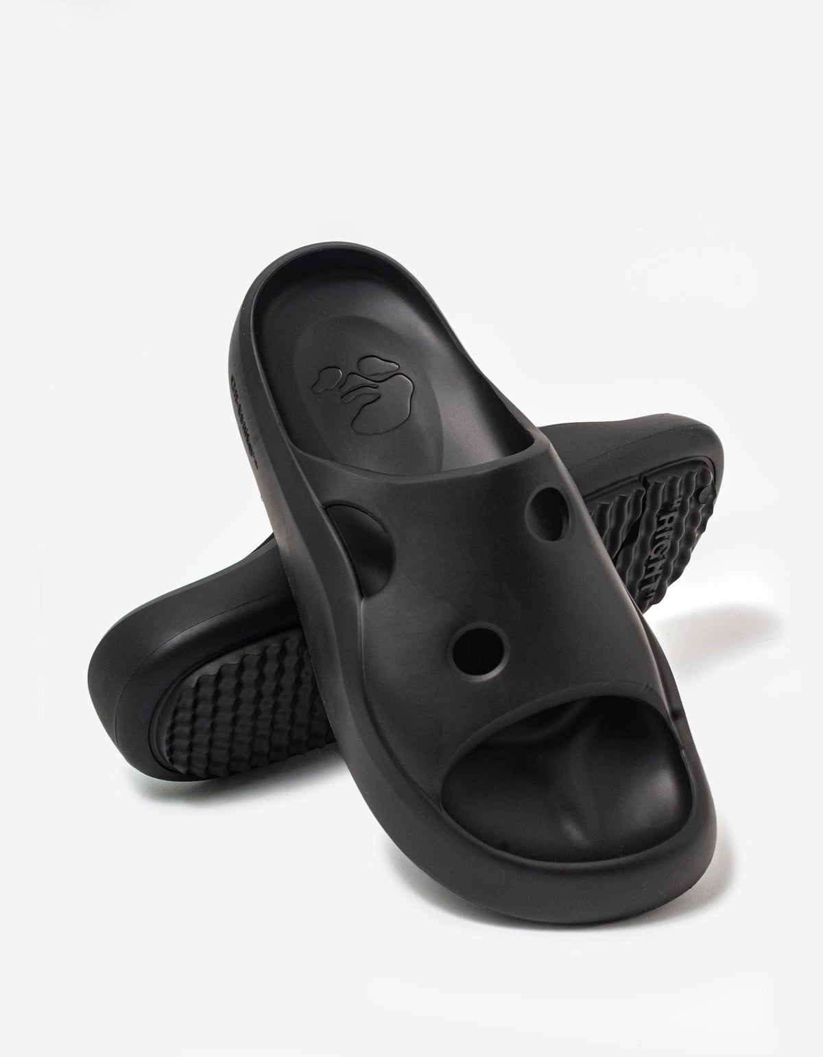 Off-White c/o Virgil Abloh Black Meteor Padded Slider Sandals