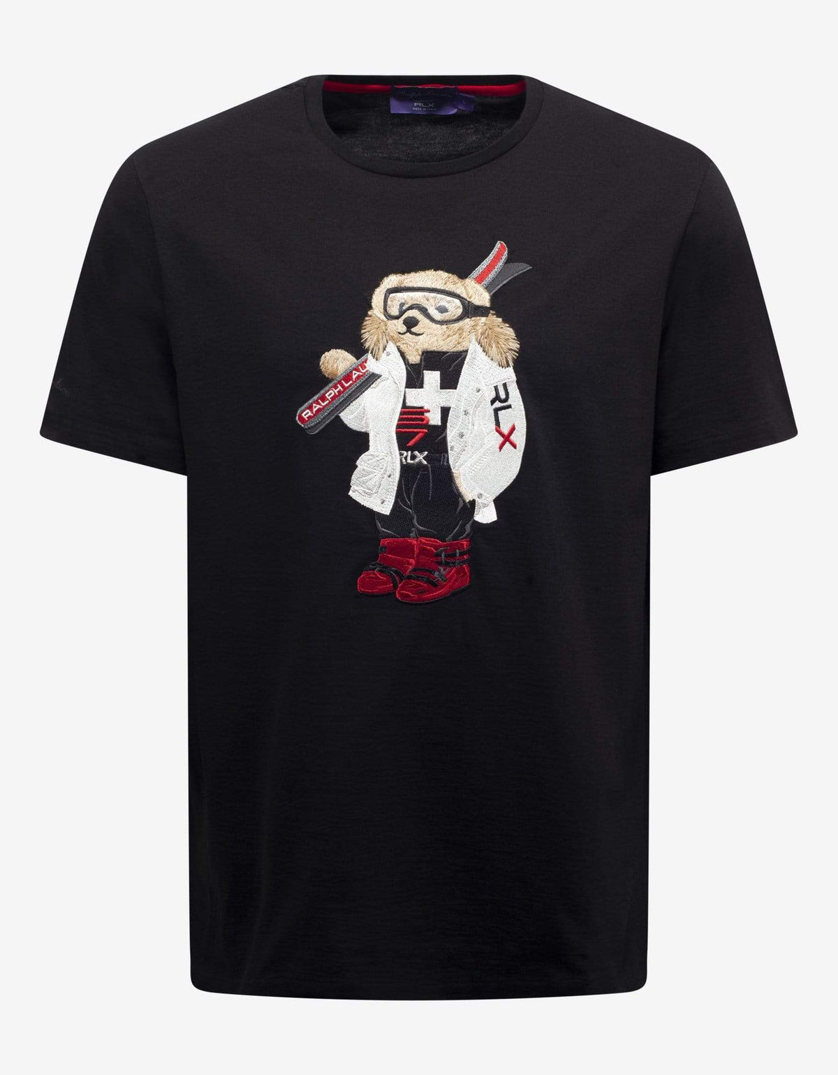 Ralph Lauren RLX Black Ski Bear Logo T-Shirt