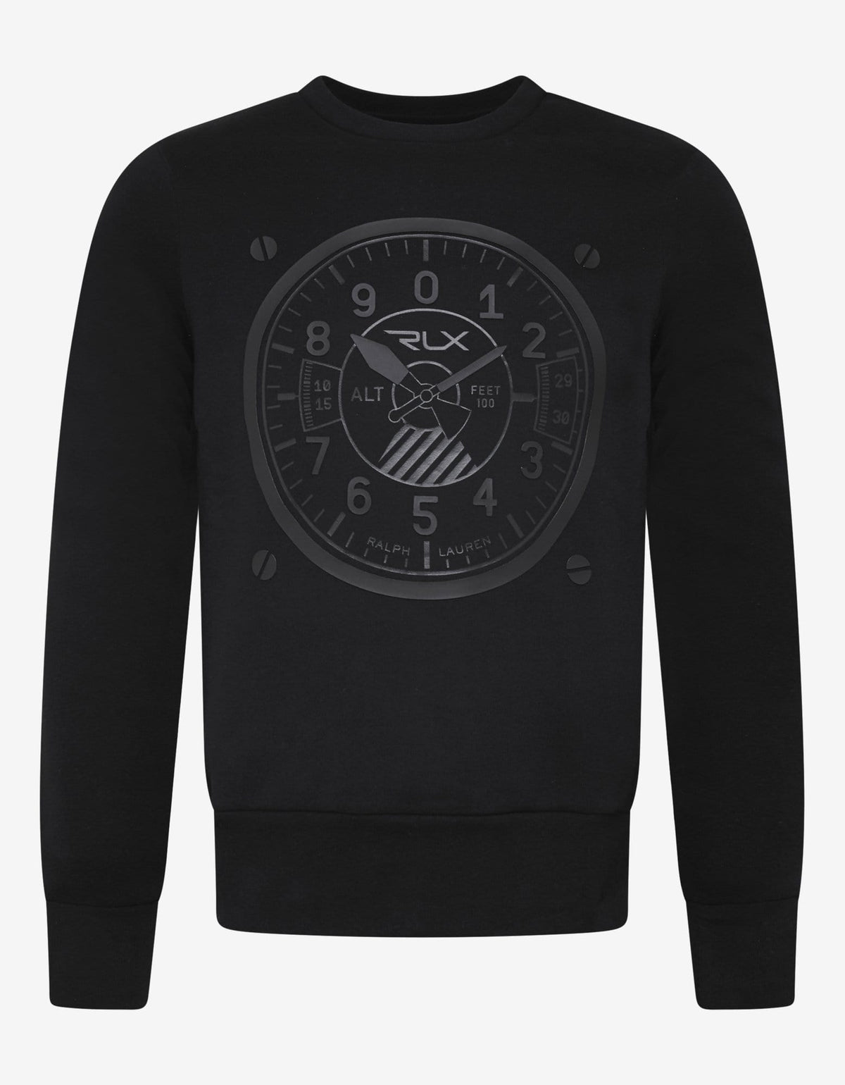 Ralph Lauren RLX Black Watch Dial Print Sweatshirt