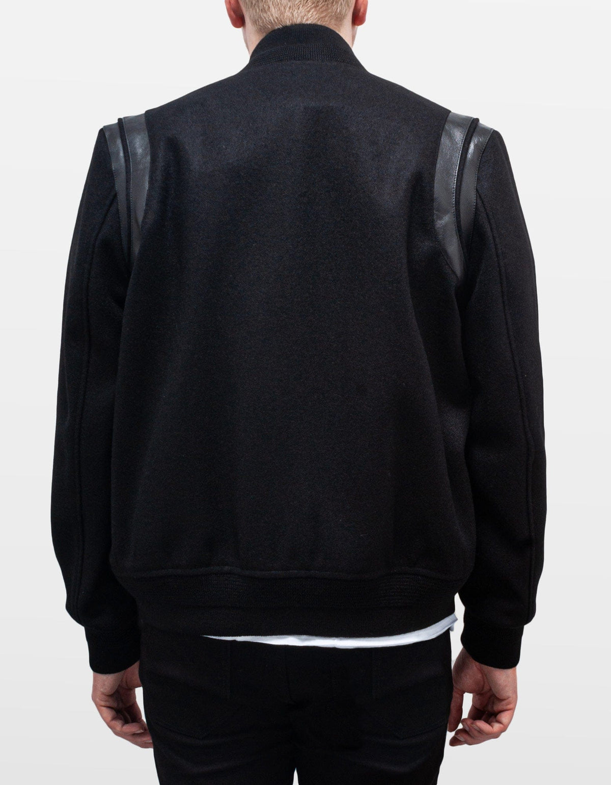 Saint Laurent All-Black Wool Teddy Jacket
