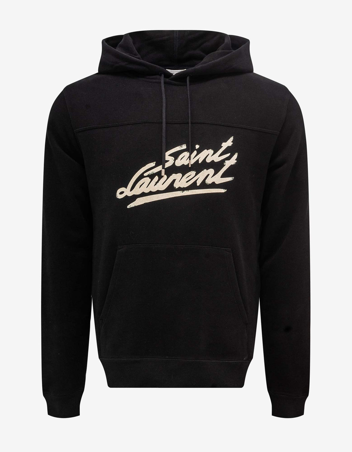Saint Laurent Black Saint Laurent '50s Signature Hoodie