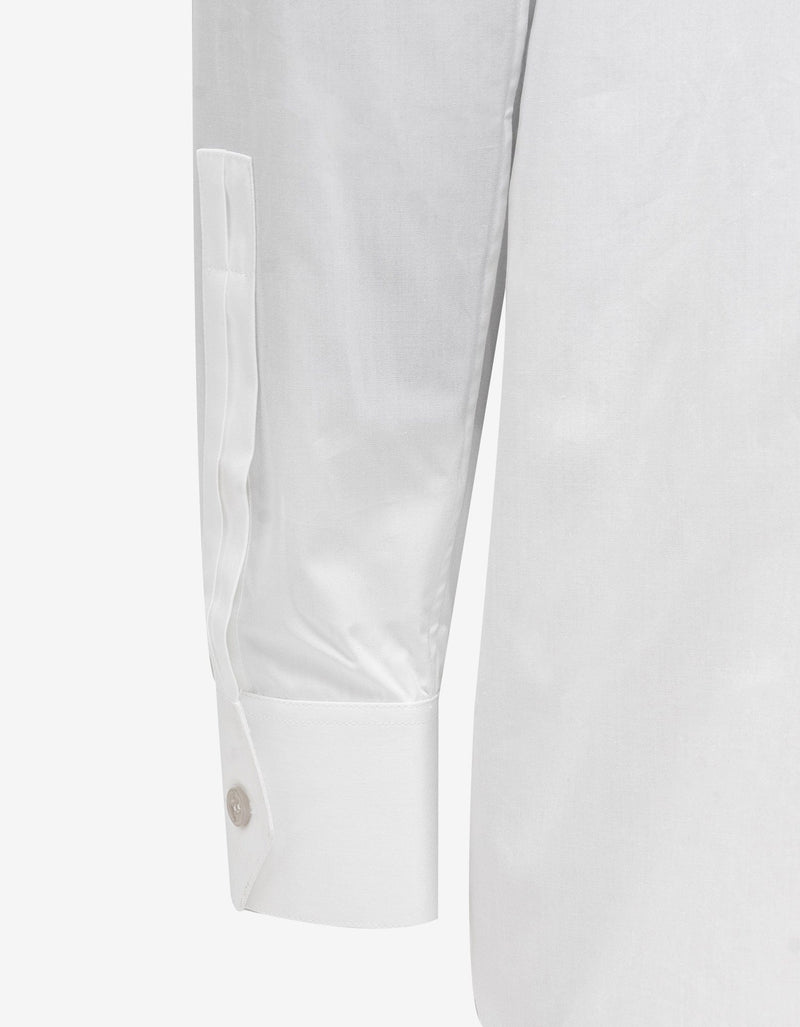 Saint Laurent White Cotton Poplin Shirt