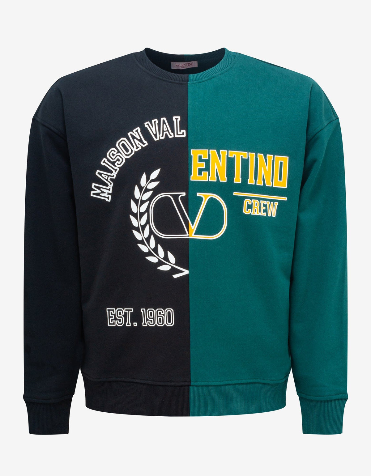 Valentino Black & Green Print Sweatshirt