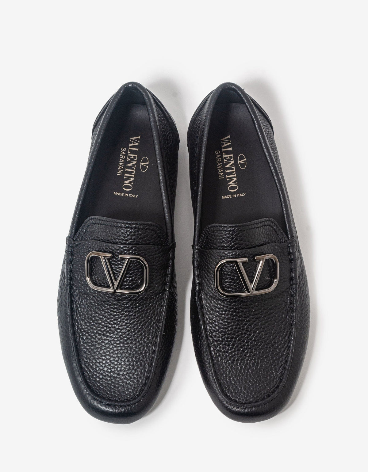 Valentino Garavani Black VLogo Driving Shoes