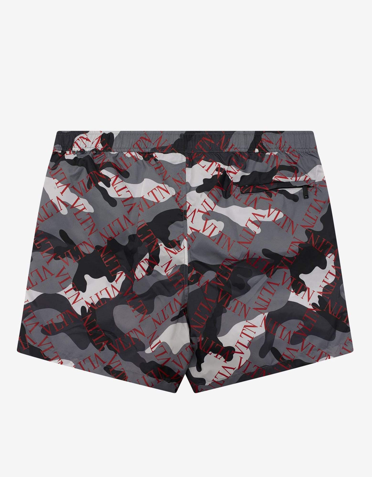 Valentino Grey Camouflage VLTN Grid Swim Shorts