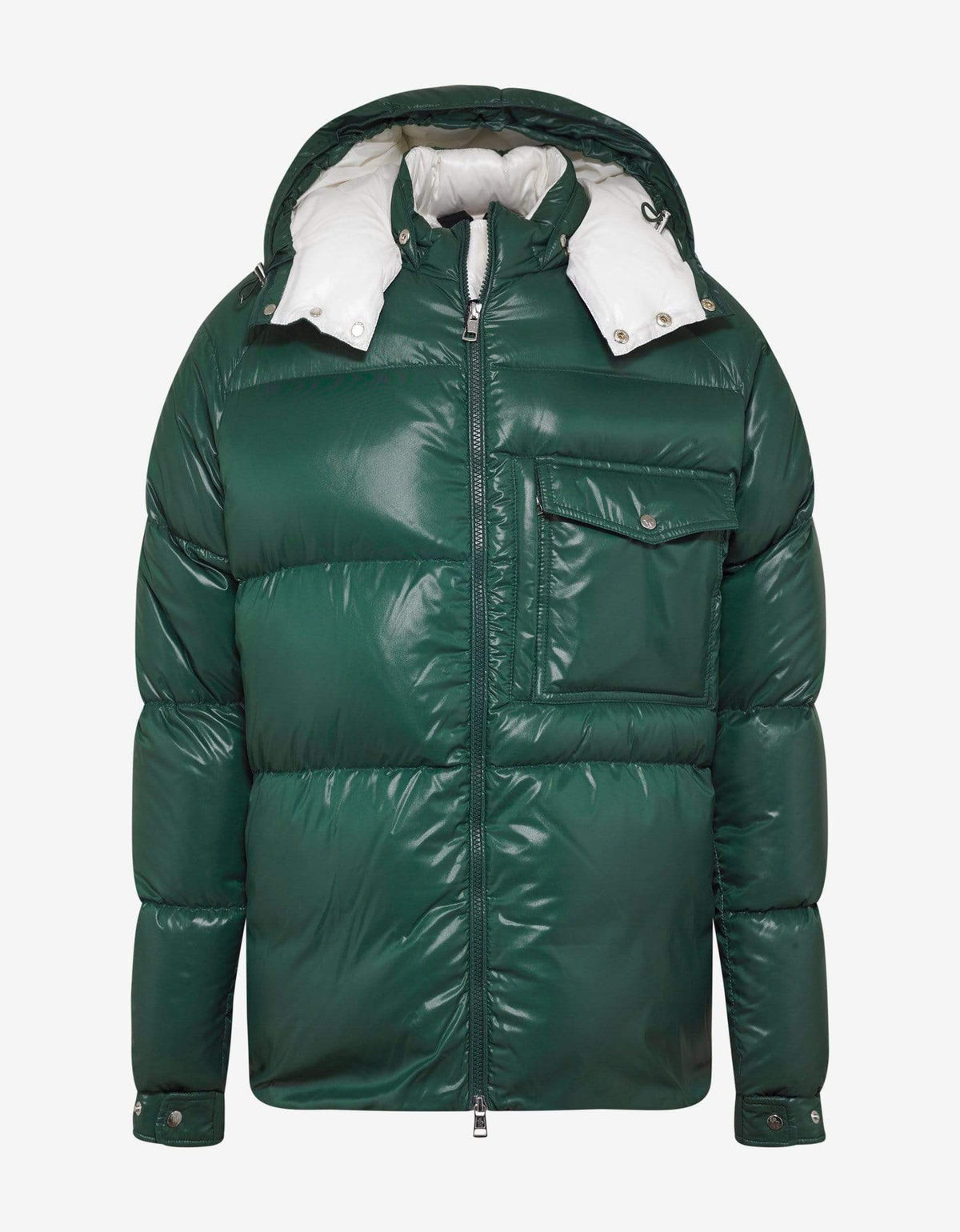 2 Moncler 1952 Moncler Barthet Green Nylon Down Jacket