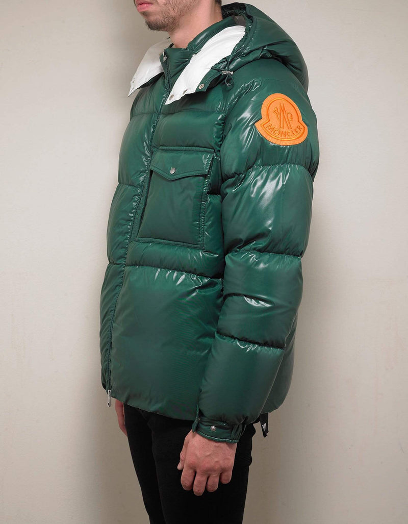 2 Moncler 1952 Moncler Barthet Green Nylon Down Jacket
