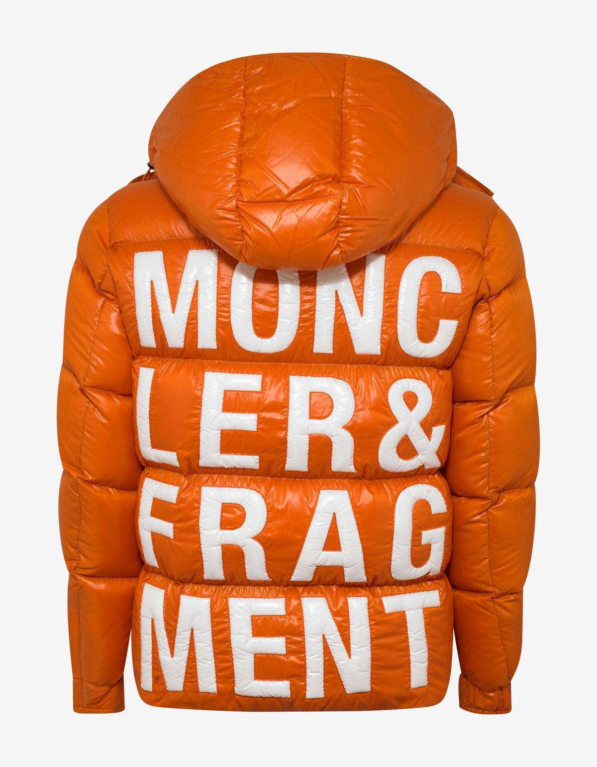 7 Moncler Fragment Hiroshi Fujiwara Hanriot Orange Nylon Down Jacket
