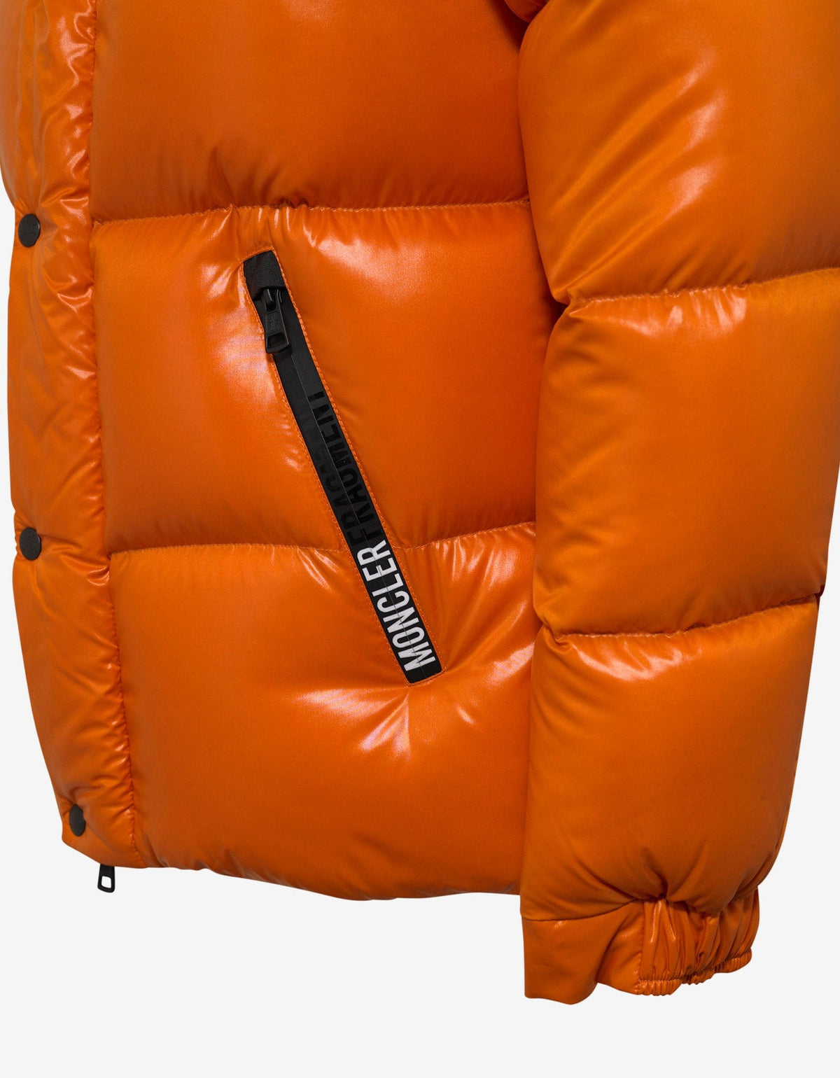 7 Moncler Fragment Hiroshi Fujiwara Hanriot Orange Nylon Down Jacket