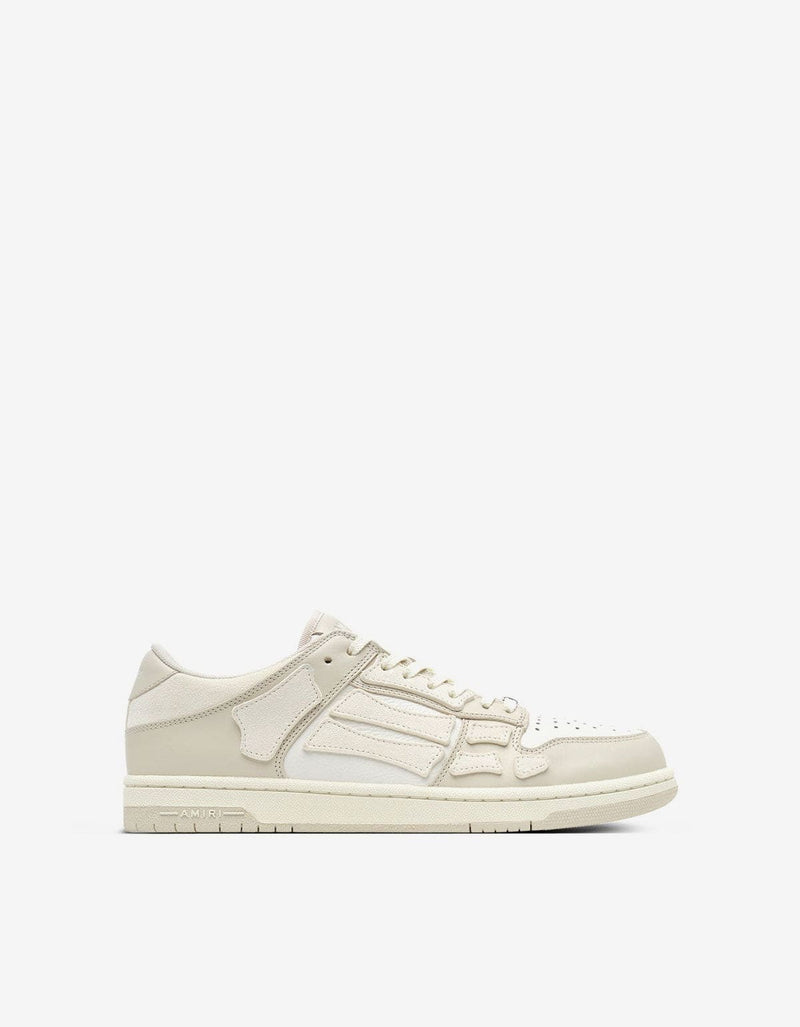 Amiri Alabaster White Skel Top Low Trainers AMFOSR1071-271