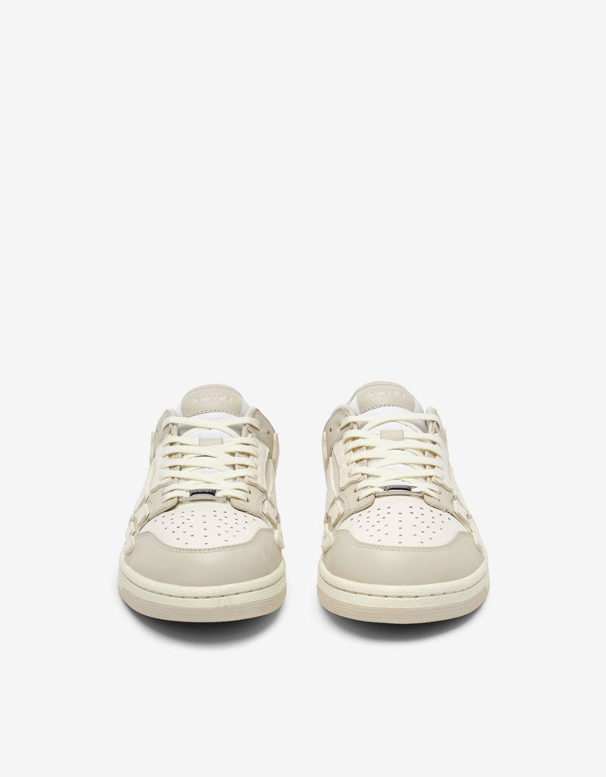 Amiri Alabaster White Skel Top Low Trainers AMFOSR1071-271