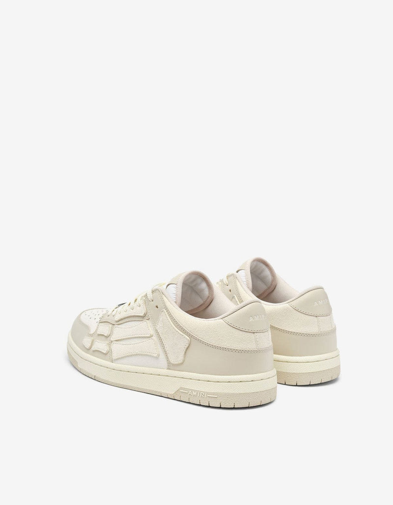 Amiri Alabaster White Skel Top Low Trainers AMFOSR1071-271