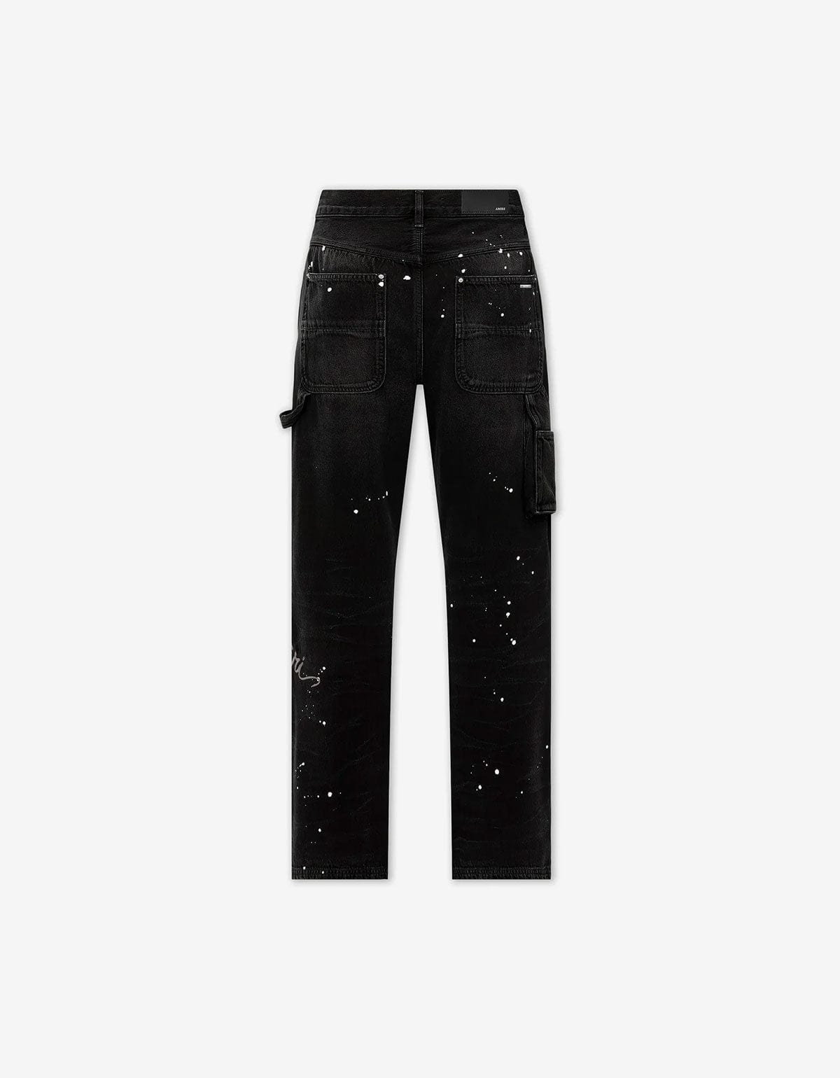 Amiri Black Bleach Bandana Carpenter Jeans | 100% Cotton | Pre
