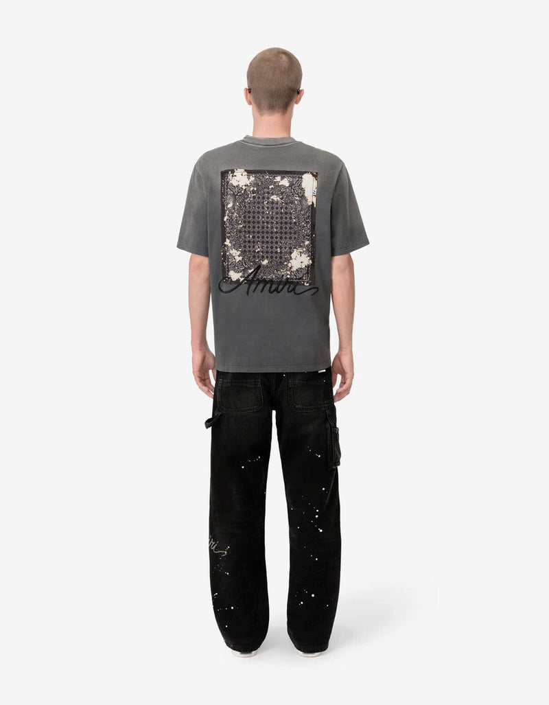 Amiri Black Bleach Bandana Carpenter Jeans AMDNGH1081 051 