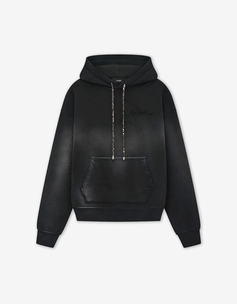 Amiri Black Bleach Bandana Oversized Hoodie AMJYHD1117 001