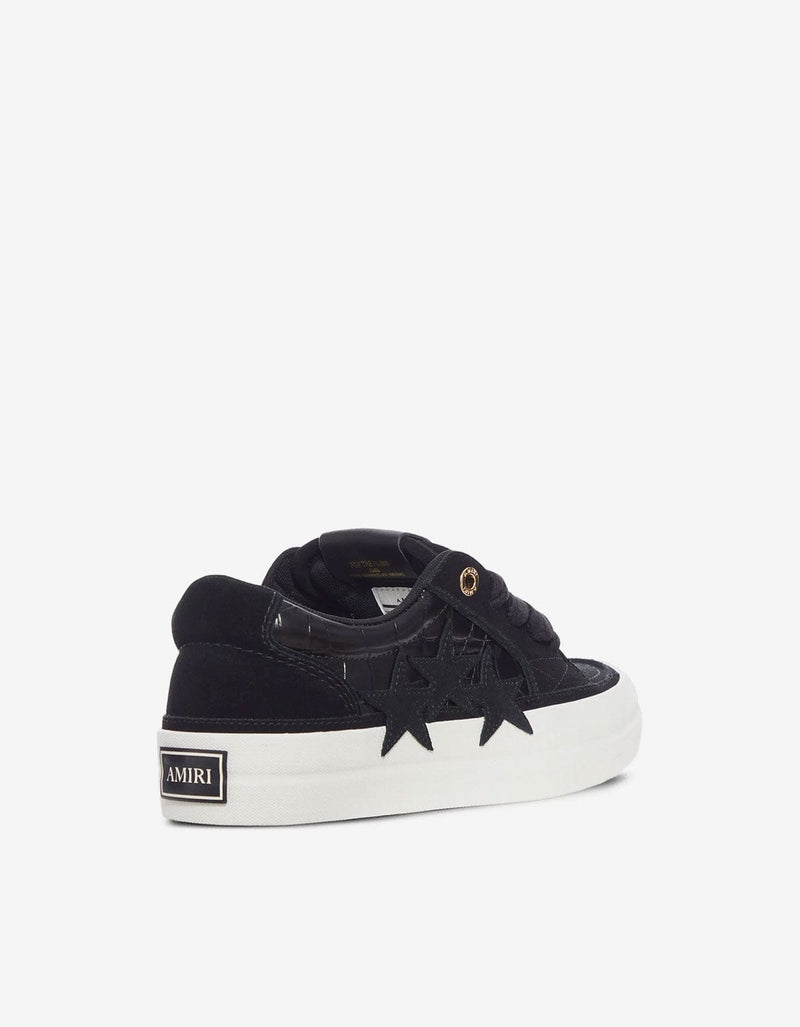 Amiri Black Croc Debossed Sunset Skate Trainers AMFOSR1182 001