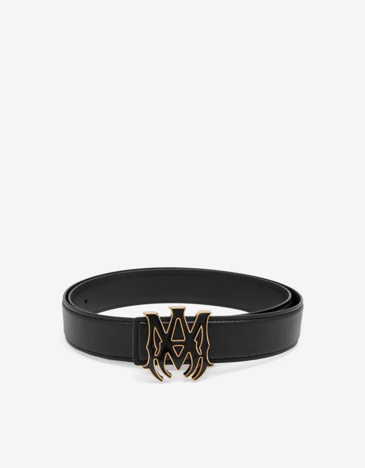 Amiri Black MA Core Logo Belt