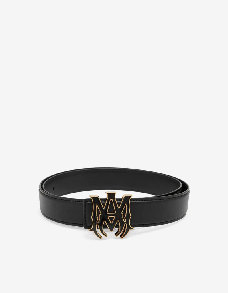 Amiri Black MA Core Logo Belt
