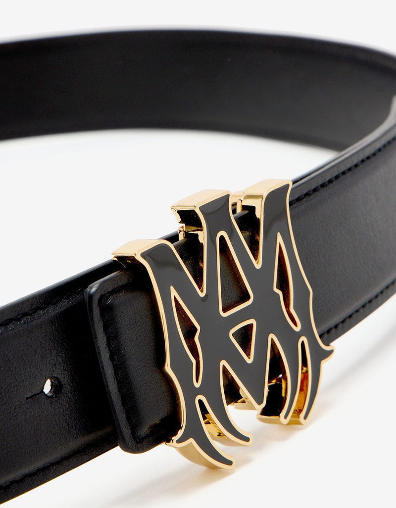 Amiri Black MA Core Logo Belt