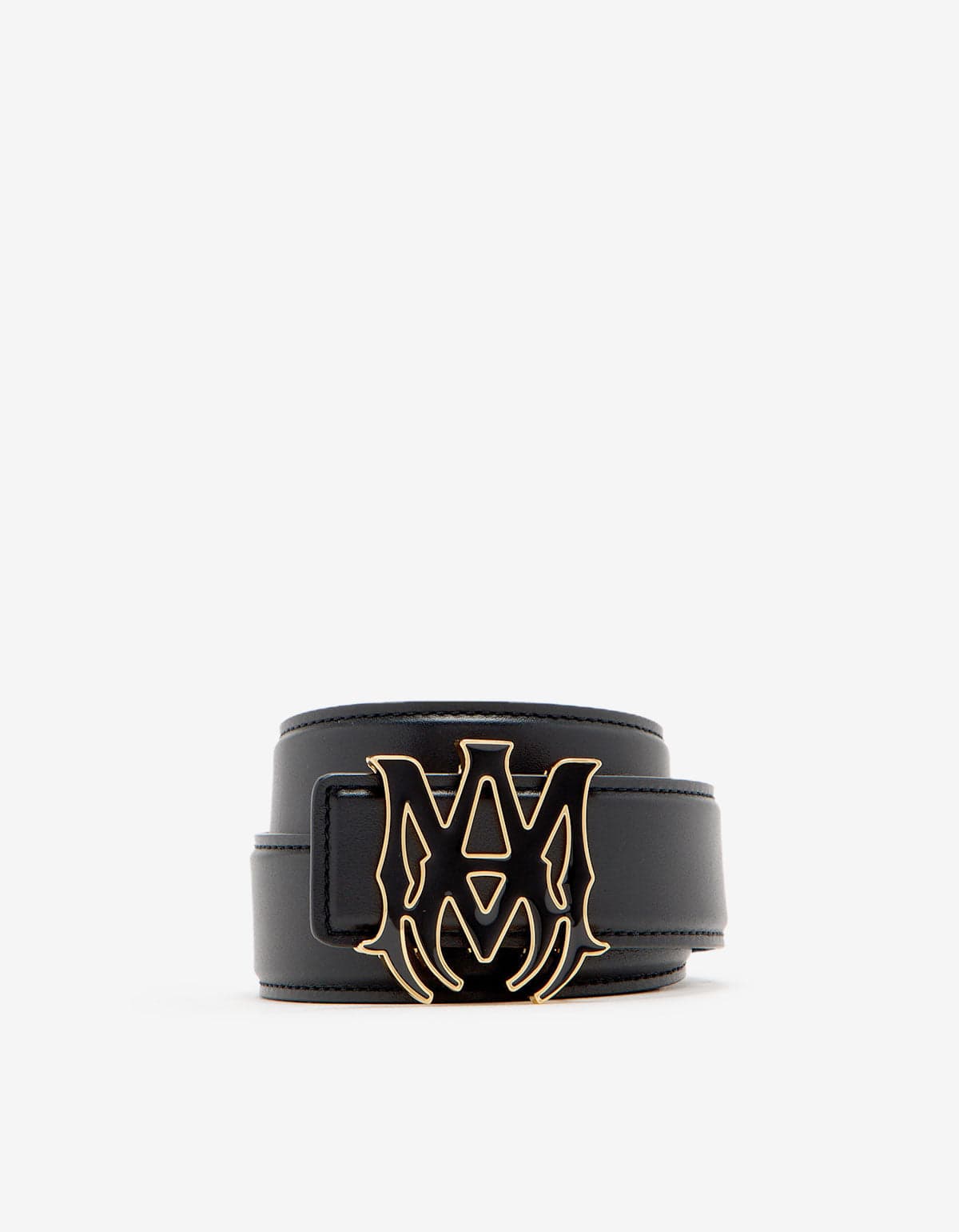 Amiri Black MA Core Logo Belt