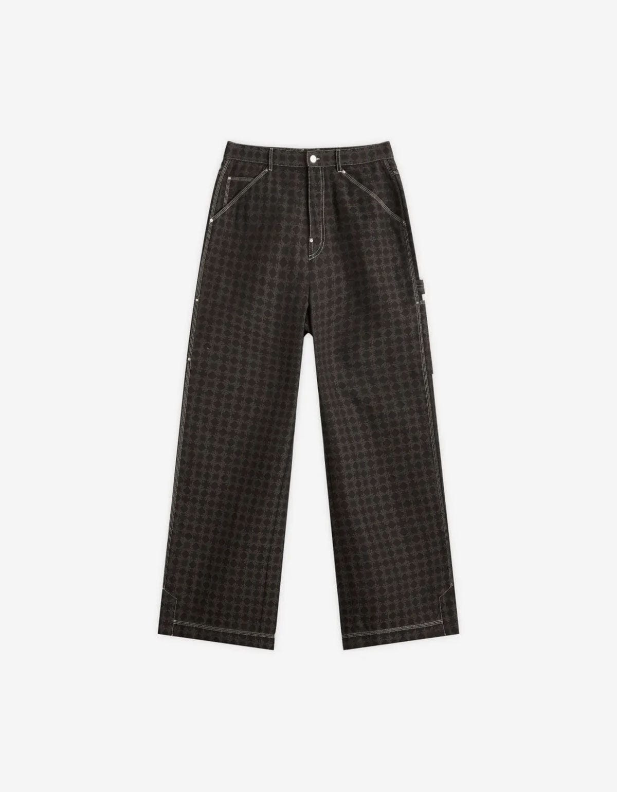 Amiri Black MA Quad Work Pants | Cotton-Linen Wide Leg | Pre-Fall