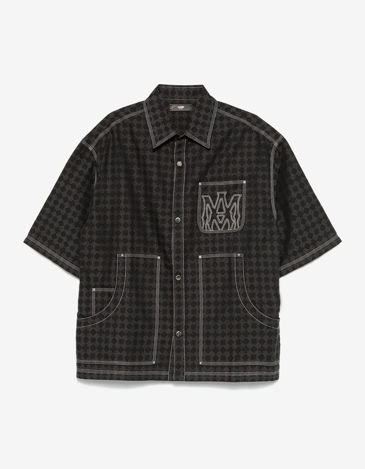 Amiri Black MA Quad Work Shirt AMSTCA1141 001