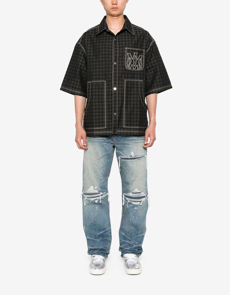 Amiri Black MA Quad Work Shirt AMSTCA1141 001