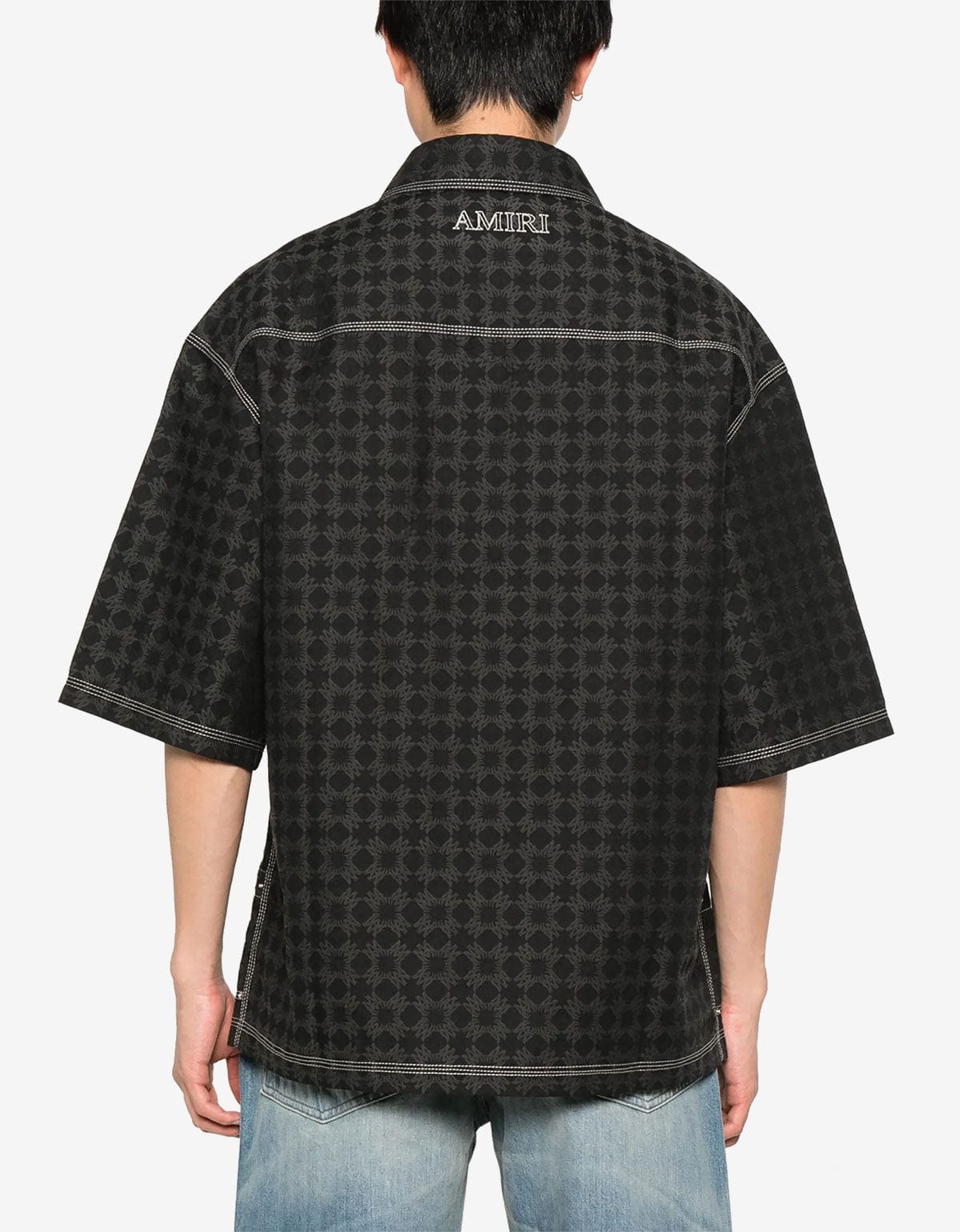 Amiri Black MA Quad Work Shirt AMSTCA1141 001