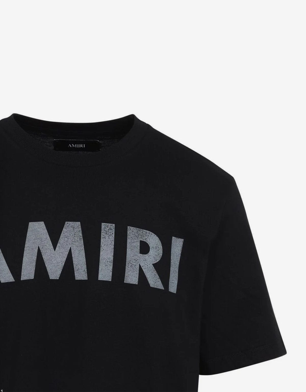 Amiri Black Stencil Logo T-Shirt  AMJYTE1214-001