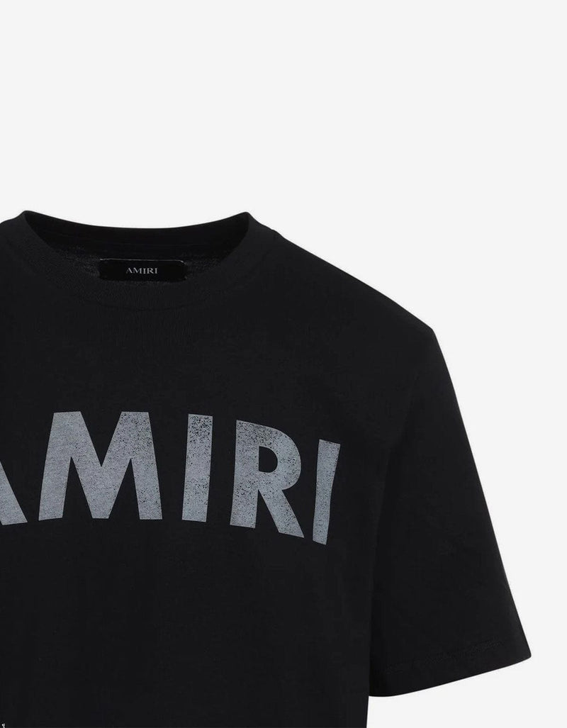 Amiri Black Stencil Logo T-Shirt  AMJYTE1214-001