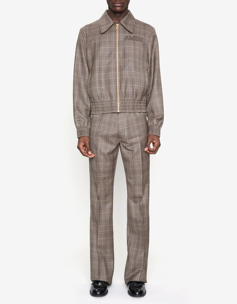 Amiri Brown Check Blouson Jacket AMOUBN1100 268
