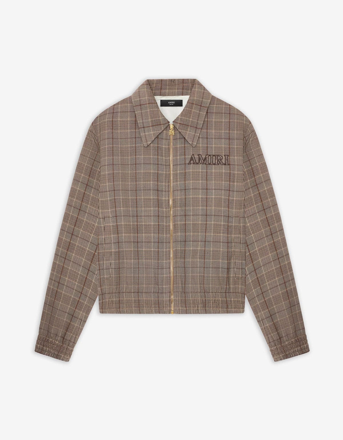 Amiri Brown Check Blouson Jacket AMOUBN1100 268