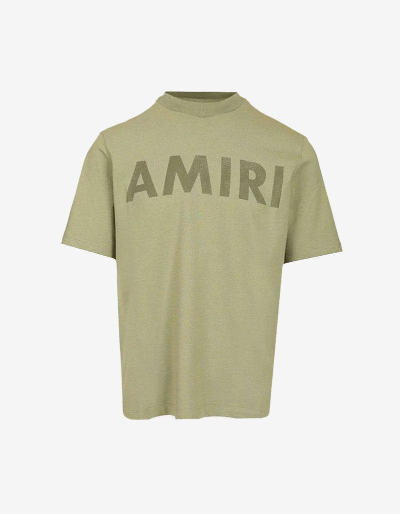 Amiri Green Stencil Logo T-Shirt AMJYTE1214-326
