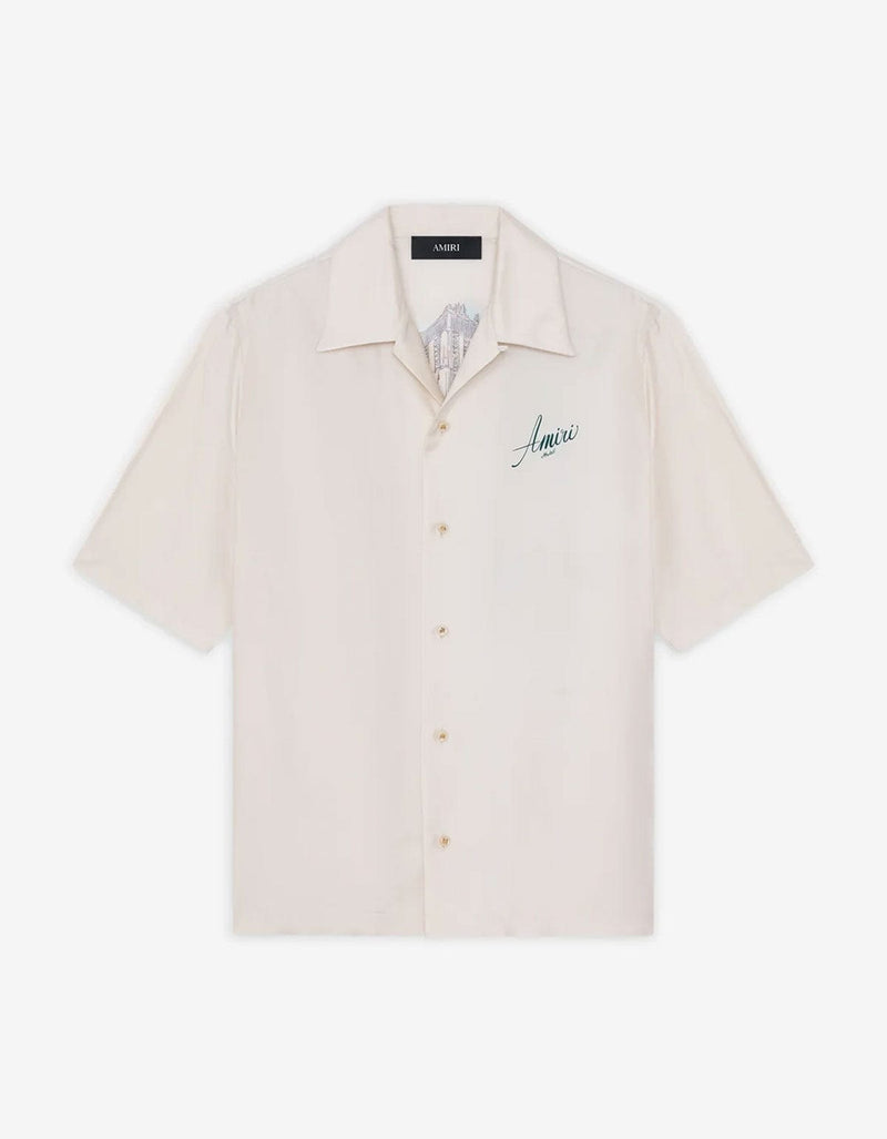 Amiri White Hotel Bowling Shirt AMSTCA1206-271