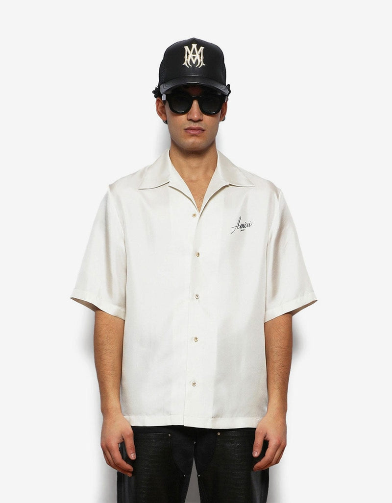 Amiri White Hotel Bowling Shirt AMSTCA1206 271
