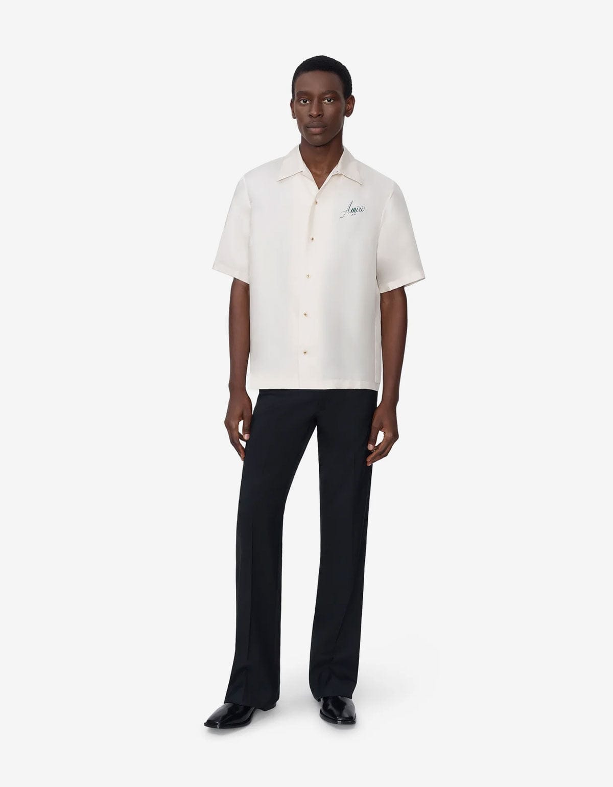 Amiri White Hotel Bowling Shirt AMSTCA1206-271